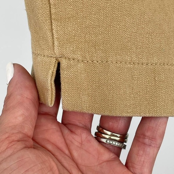 CAMBIO High Rise Camel Khaki Tan Jeans 30" Inseam - Size 6 - Picture 8 of 13